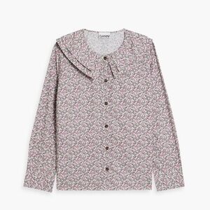 Ganni organic cotton poplin shirt New